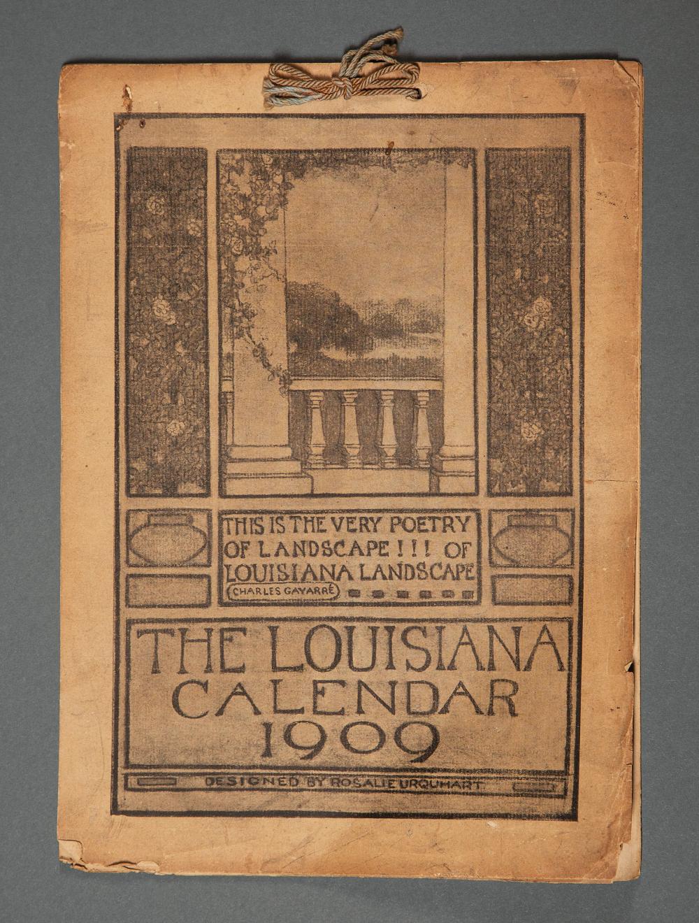 Appraisal: Newcomb College Louisiana Calendar designed by Rosalie Urquhart active -