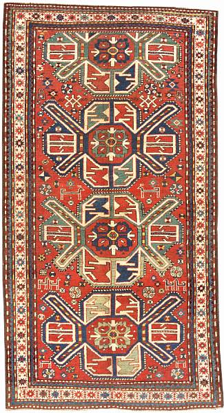 Appraisal: An Eagle Kazak rug Caucasus late th century size approximately