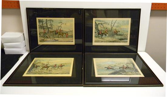 Appraisal: Set of four Henry Alken hand colored hunting scene prints