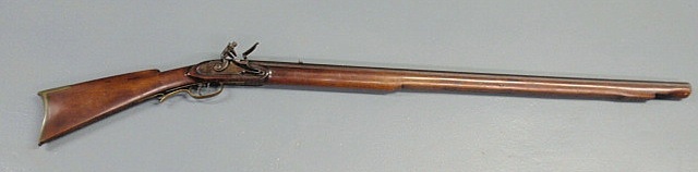 Appraisal: Flintlock target rifle the octagonal barrel signed F Schultz with