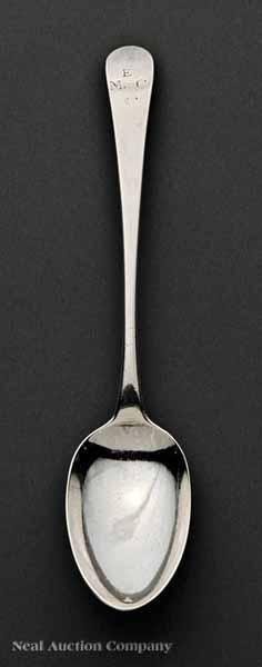 Appraisal: An American Federal Coin Silver Tablespoon Joseph and Nathaniel Richardson