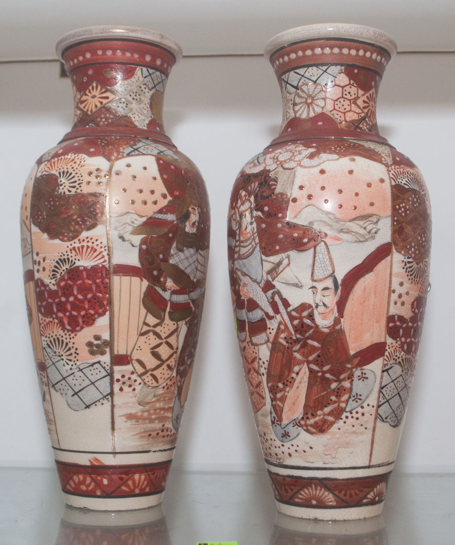 Appraisal: Pair of Satsuma vases