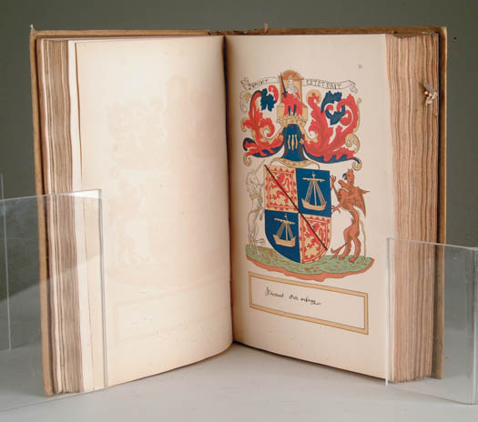 Appraisal: BOOK VOLUME FIRST SCOTTISH ARMS BEING A COLLECTION OF ARMORIAL