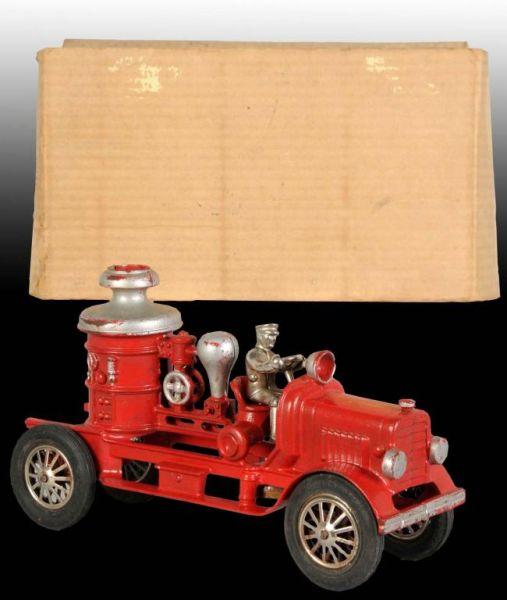 Appraisal: Cast Iron Hubley Fire Pumper Toy with Driver OB Description