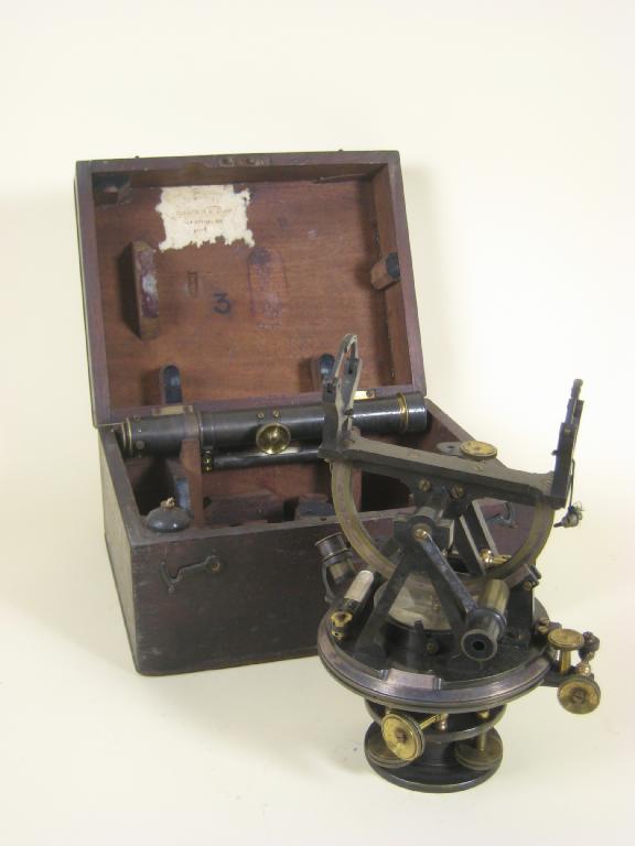 Appraisal: A th Century Levelling Instrument with central compass engraved Saffell