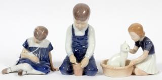 Appraisal: BING AND GRONDAHL PORCELAIN FIGURES PCS BING AND GRONDAHL PORCELAIN