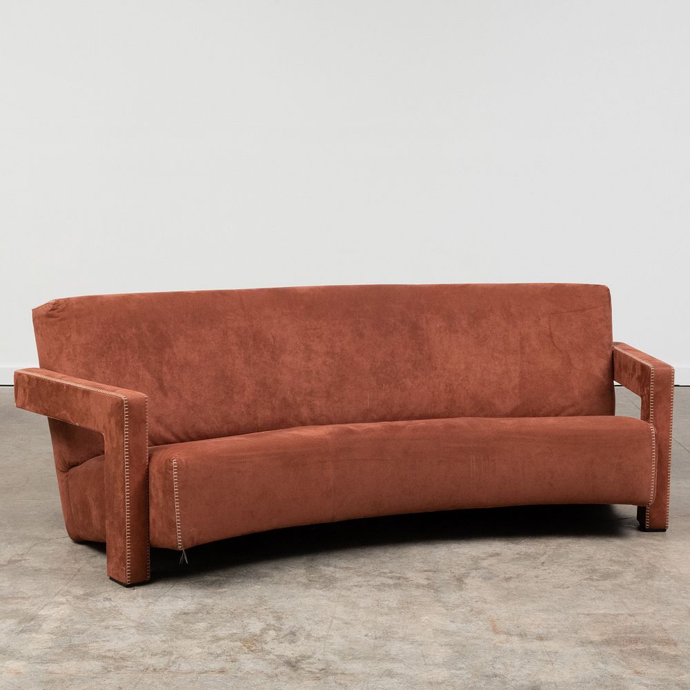 Appraisal: Gerrit Thomas Rietveld Suede Sofa x ft in x in