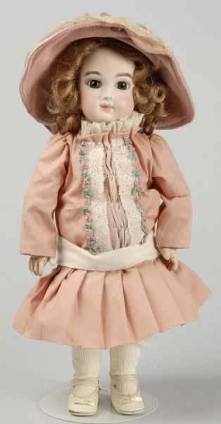 Appraisal: Early French Bisque Portrait Jumeau B b Doll Description Bisque