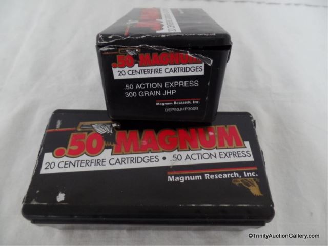 Appraisal: Rounds Caliber Magnum Pistol Ammo Boxes This is for new