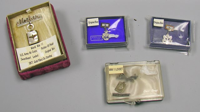 Appraisal: Lot consists of US Navy sweetheart pins in boxes