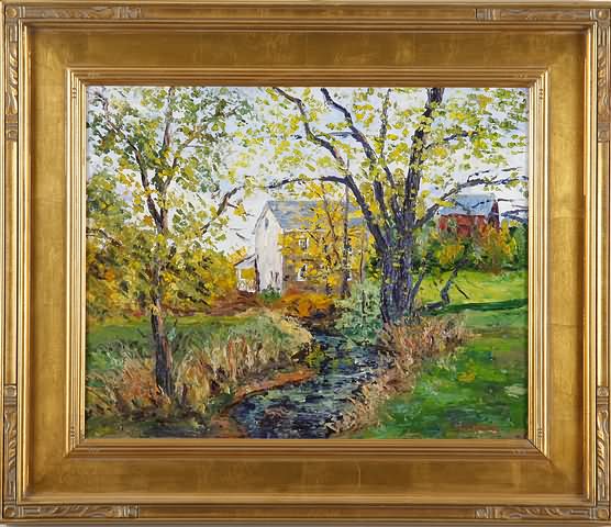 Appraisal: Upper Stump Road Bedminster Bucks County PA oil on canvas