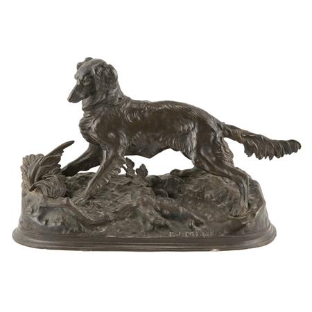 Appraisal: Bronze Figure of a Pointer Estimate -