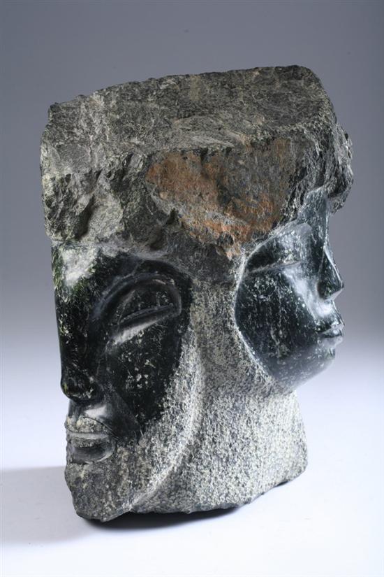 Appraisal: SHONA STONE HEAD Circa - Zimbabwe South East Africa Green