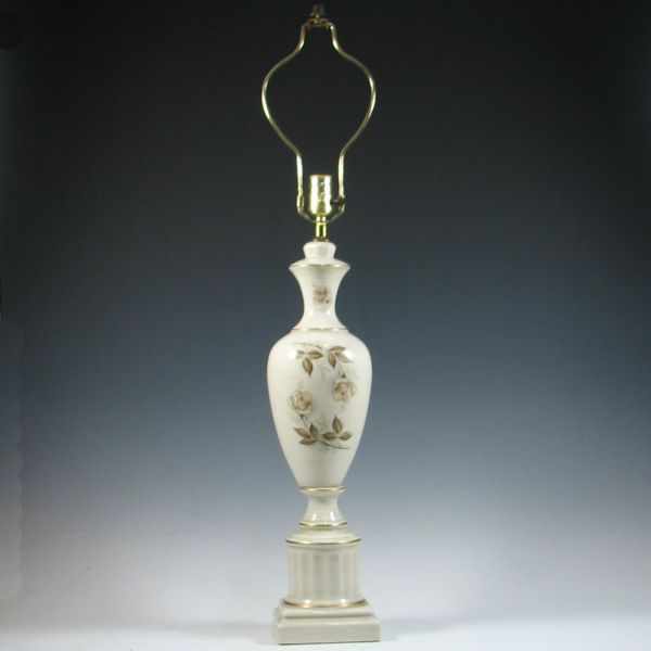 Appraisal: McCoy Decorative Rose Lamp unmarked excellent condition ''h