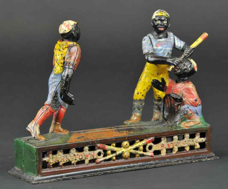 Appraisal: DARKTOWN BATTERY MECHANICAL BANK J E Stevens Co designed by