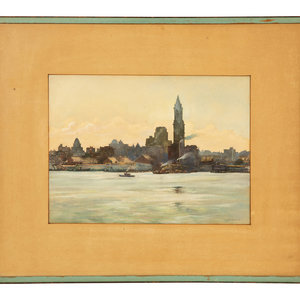 Appraisal: R F Jackson View of London watercolor on paper signed