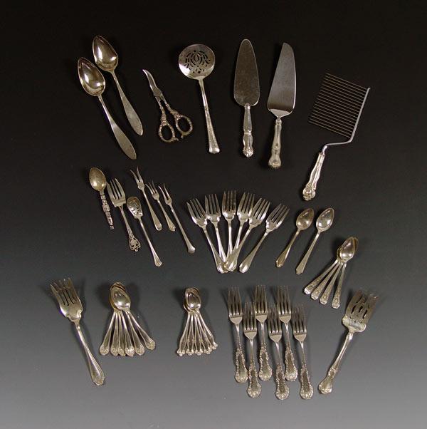 Appraisal: ESTATE COLLECTION OF STERLING FLATWARE SERVING PIECES Approx pieces of