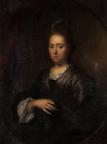 Appraisal: Dutch School th century Portrait of a lady oil on