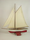 Appraisal: POND MODEL - Highly detailed hand made working sailboat pond