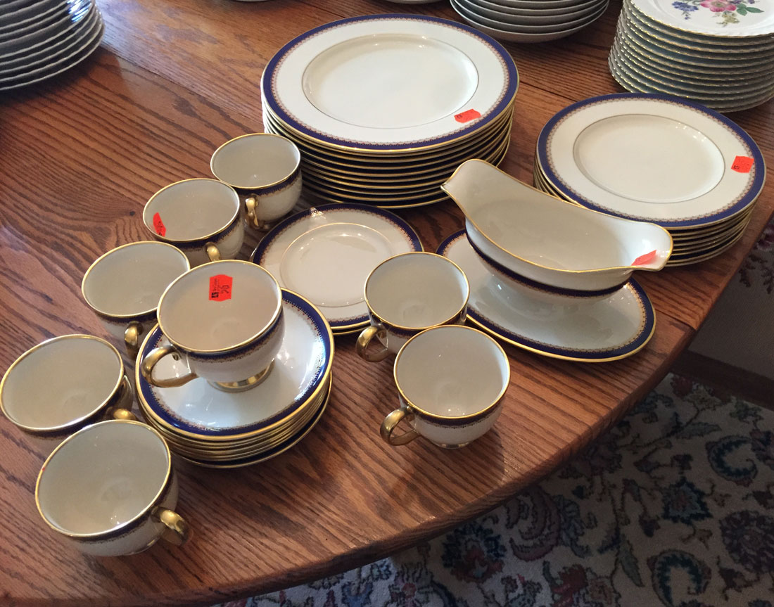 Appraisal: Lenox china partial dinner service for in the Jefferson pattern