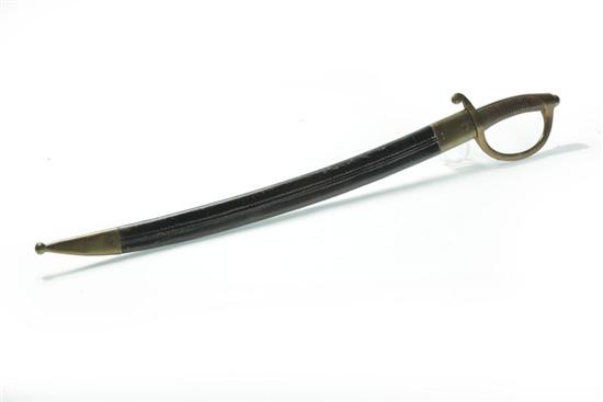 Appraisal: SWORD Continental th century Artillery short sword with solid brass