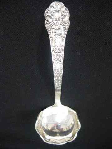 Appraisal: Gorham ''Medici'' Old Sterling Silver Ladle circa fancy scalloped bowl