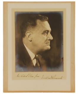 Appraisal: Franklin Delano Roosevelt Autographed Photograph American circa first half th