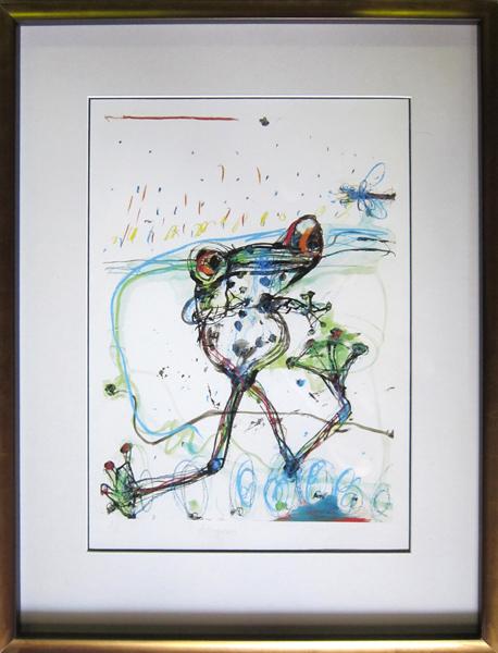 Appraisal: JOHN OLSEN ANTICIPATION SCREENPRINT A P SIGNED CM X CM