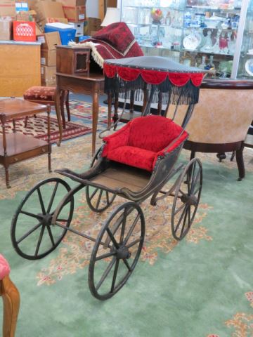 Appraisal: th Century Baby Buggy a wonderful example