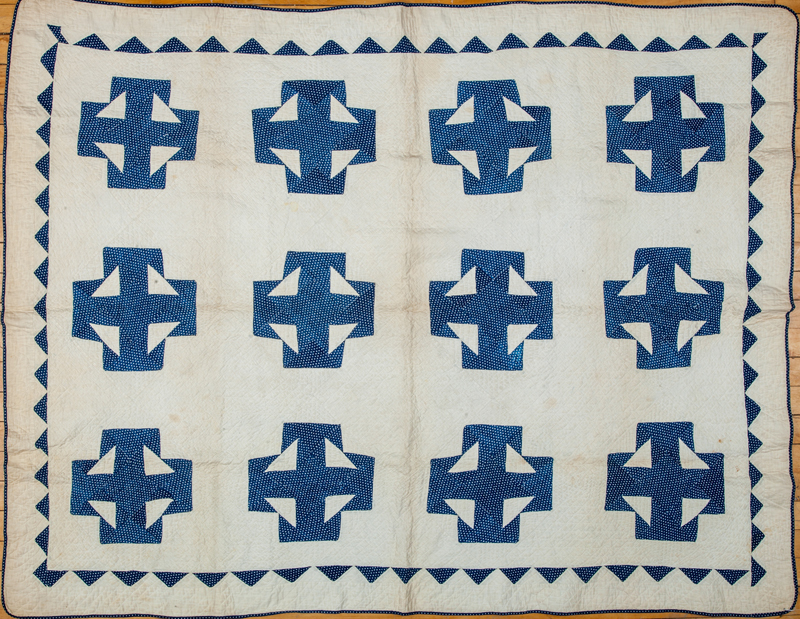 Appraisal: TWO AMERICAN PIECED COTTON QUILTS x in and x in