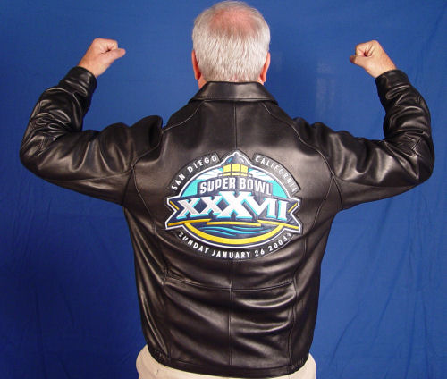 Appraisal: NFL TAMPA BAY BUCCANEER BLACK LEATHER SUPER BOWL CHAMPIONSHIP JACKET