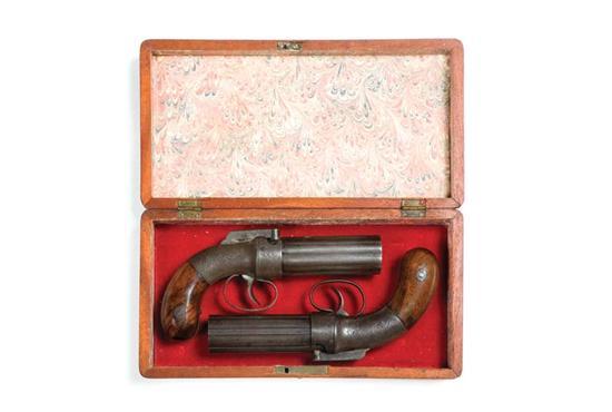 Appraisal: TWO ETHAN ALLEN PEPPERBOX PERCUSSION PISTOLS American ca - s