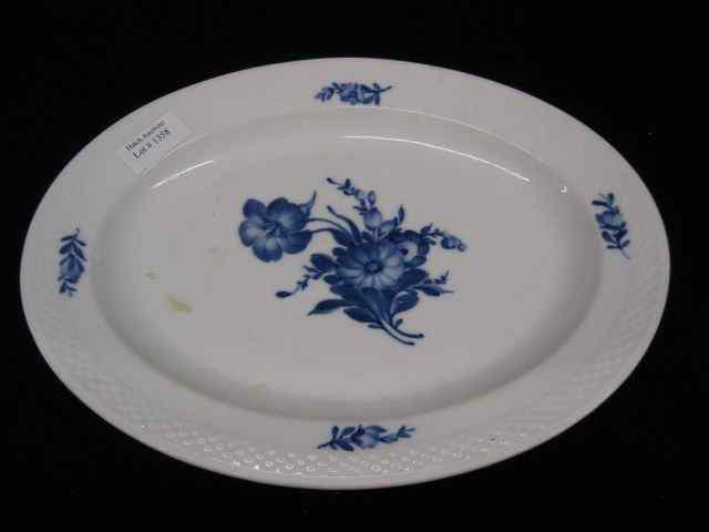 Appraisal: Royal Copenhagen ''Blue Flowers'' porcelain tray oval '' x ''