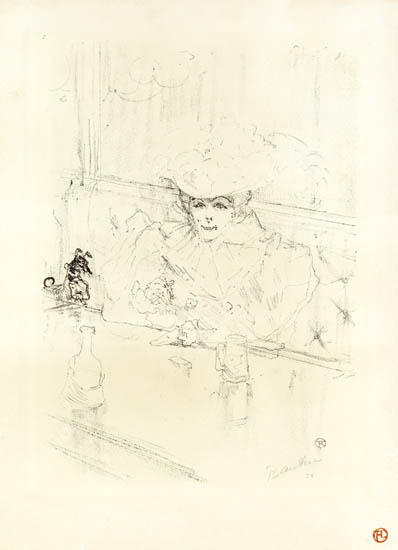 Appraisal: HENRI TOULOUSE-LAUTREC Au Hanneton Lithograph x mm x inches full