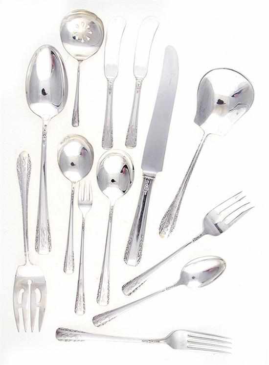 Appraisal: International Courtship sterling flatware dated comprising knives L '' spreaders