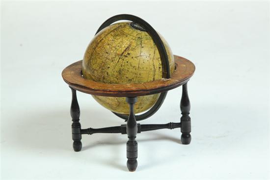 Appraisal: DIMINUTIVE TABLETOP GLOBE Kirkwood's New Terrestrial Globe with the Latest