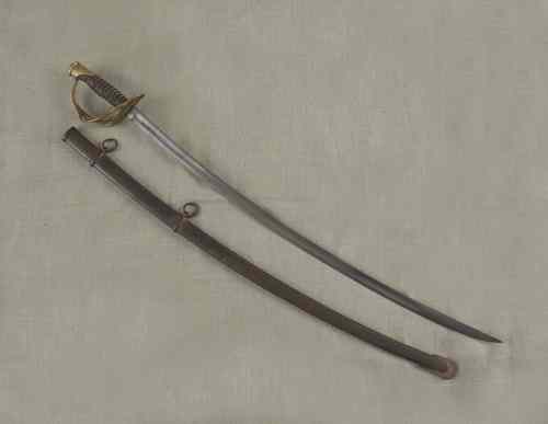 Appraisal: Ames U S Model cavalry saber and scabbard