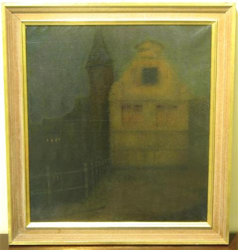 Appraisal: HENRI LE SIDANER FRENCH - NOCTURNE-BRUGES Oil on canvas x