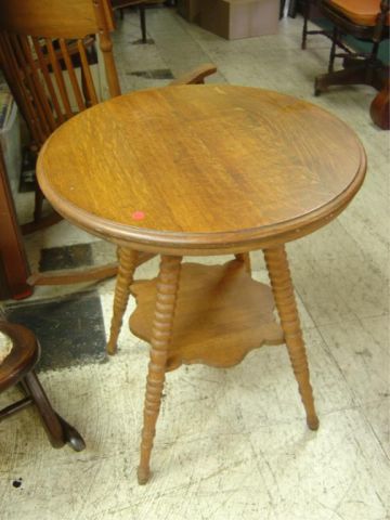 Appraisal: ROUND OAK LAMP TABLE