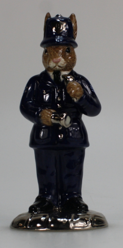 Appraisal: Royal Doulton Bunnykins Policeman Platinum Colourway Ltd Edt Boxed with