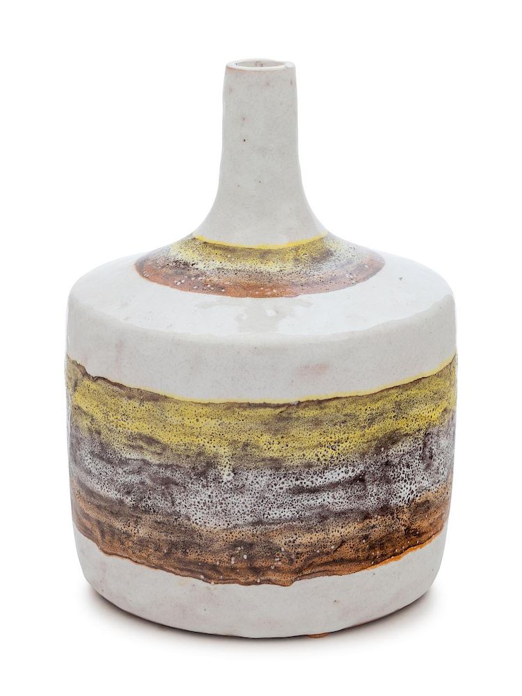 Appraisal: Marcello Fantoni Italian - Large Bottle-Form Vase Bitossi Raymor Marcello