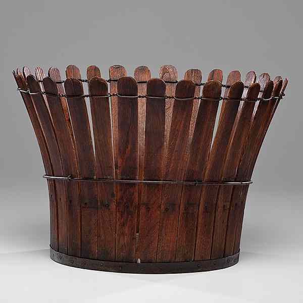 Appraisal: Shaker Apple Basket American late th century A Shaker wood