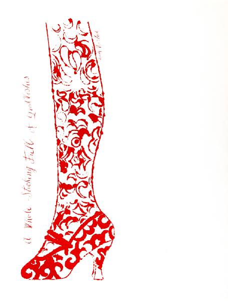 Appraisal: Andy Warhol American - Whole Stocking Full of Good Wishes