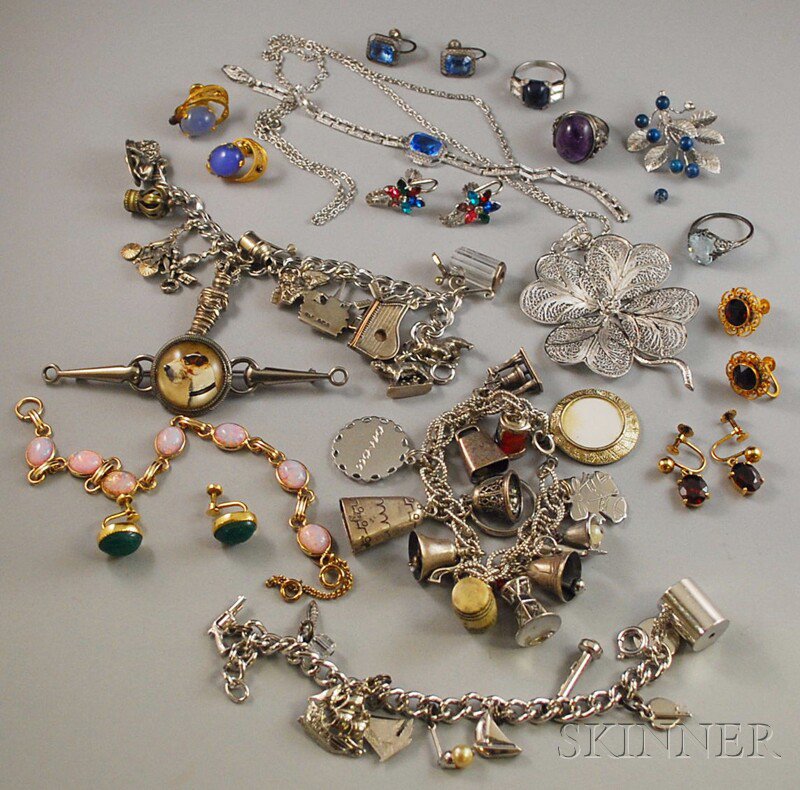 Appraisal: Group of Assorted Silver and Gold-filled Jewelry including a sterling