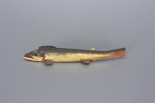 Appraisal: Golden Shiner Decoy Oscar W Peterson Golden Shiner Decoy Oscar