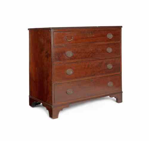 Appraisal: Pennsylvania Federal cherry chest of drawers ca h w Provenance