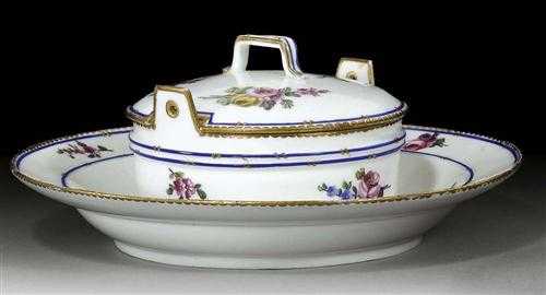 Appraisal: BEURRIER ET PLATEAU' S vres circa Painted with small floral