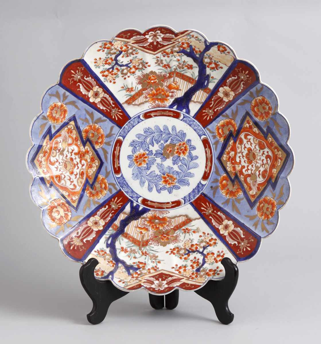 Appraisal: Late th Century Imari Charger w Scalloped Edge Minor wear