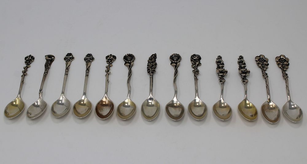 Appraisal: Reed Barton Sterling Silver Demitasse Spoons Reed and Barton Sterling