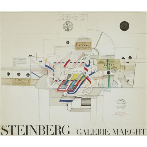 Appraisal: Saul Steinberg - TICKET MAEGHT American Colour lithographic poster Published